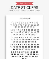Black And White Bullet Journal Stickers Small Black And White Printable Number Stickers For Undated Planners Bullet Journal Date Stickers 1 31 Daily Date Cover Stickers Printable Numbers Happy Planner Printables Number Stickers