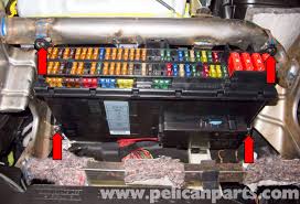 Here is the fuel pump relay pulled out (just tug and wiggle a bit and it'll pull out with some force). Bmw X5 Fuel Pump Testing E53 2000 2006 Pelican Parts Diy Maintenance Article