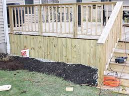 Easy Diy Pressure Treated Wood Deck Skirting Ideas In 4 Days Deck Skirting Diy Porch Treated Wood Deck