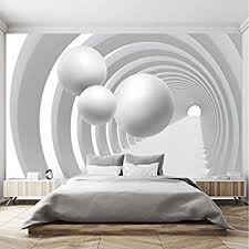 Fototapete 3d 366 X 254 Cm Schwarz Weiss Tunnel Dreidimensional Architektur Kugeln Tiefe Tapete Inklusiv Kleister Livingdecoration Fototapete Tapeten Wandtapete