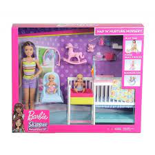 barbie bebek bakicisi skipper uyku egitiminde oyun seti gfl38 barbie karakterler toolstoy