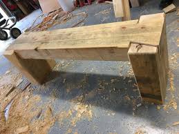 Rough Sawn Timber Bench Penandpeg Rustic Wood Bench Timber Furniture Sawn Timber