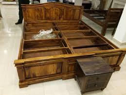 Solid Wood Sheesham Bed With Storage Bed Cot Storage Sheesham Wood Solidwood Furni Reclaimed Wood Furniture Industrial Furniture Recycled Wood Furniture