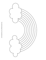 Search through more than 50000 coloring pages. Rainbow With Clouds Coloring Page Free Printable Pdf From Primarygames