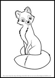 1.draw an ear and part of the head outline. How To Draw Cartoon Foxes Realistic Foxes Drawing Tutorials Drawing How To Draw Foxes Drawing Lessons Step By Step Techniques For Cartoons Illustrations