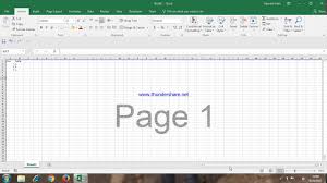 The selected picture is repeated to fill the sheet. How To Insert Page No In Excel Sheet Youtube