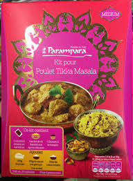 Trois belles cuillères à café de massala. Kit Pour Poulet Tikka Masala Parampara Points Ww