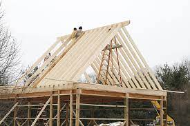 This video shows how to make roof rafters with a rafter square and/or a speed squa. Barn Roof Construction How To Build Roof