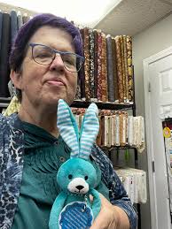 Me and Lexxi made it to The Quilted Square and found the rabbit. Had to buy  a few goodies while there as well. Hate we didn't get to see Gina Baker but