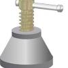 The wheel and axle can be viewed as a version of the lever, with a drive force applied tangentially to the perimeter of the wheel and a load force applied to the axle. 1