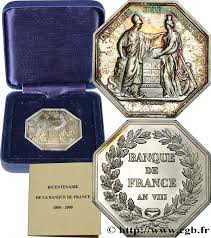 C'est une obligation légale à laquelle ni la banque ni le client ne peuvent se soustraire. Banque De France Banque De France Sans Poincon Refrappe Du Bicentenaire De La Banque De France 2000 Fjt 548300 Jetons
