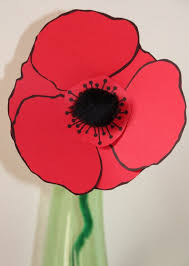 Remembrance Day Poppy Craft For Kids With Free Printable Template For Red Paper Or Card Poppy Craft Poppy Craft For Kids Remembrance Day Poppy