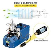 KFFKFF Air Pressure Compressor, 4500PSI/30MPA/300BAR Air Pressure Compressor, 1800W 110V Manual Cease Air Gun Compressor Appropriate for Paintball Air ...