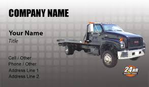 Business cards bear all the important information about your business. Towing Service 3 5x2 Business Card Designs Printfirm Com