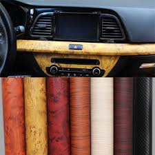 1 Pc 120 30cm Self Adhesive Vinyl Wood Grain Textured Car Wrap Car Internal Stickers Wallpaper Furniture Wood Grain Paper Film Wish Wood Vinyl Vinyl Wrap Car Car Wrap