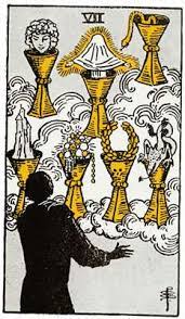 Falling into the dissipated situation. Seven Of Cups Tarot Card Meaning Quantum Way Of Life