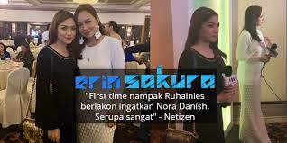 She was born in kuala terengganu, terengganu. Macam Kembar Ini Yang Terjadi Bila Ruhainies Nora Danish Bergambar Sekali Erin Sakura News