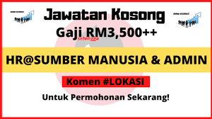 I've never taken the option before. Terkini Pengambilan Besar Besaran Hr Sumber Manusia Admin Gaji Cecah Rm3 500 Di 4 Negeri Mohon Segera