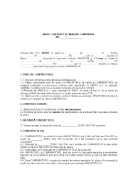 Contractul de vanzare cumparare auto se va completa intotdeauna pe calculator sau la masina de scris. Model Contract De Vanzare Cumparare Produse Laurentiu Mihai Doc
