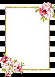 Birthday Invitation Background Black And White Invite Background Black White And Pink Free Printable Background Black Free Invite Invitation Background Black Background Wallpaper Flower Frame