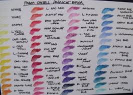 Faber Castell Albrecht Durer Color Chart Watercolor Pencils