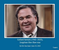Farewell to the great funnyman Gailard Sartain, a regular in the "Ernest"  movies. (Link in comments)