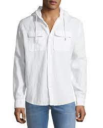 Ajh Linen Hooded Shirt Hrdsindia Org