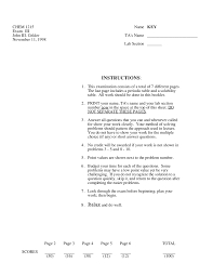 Classify balance chemical equations exercise set keys amped learning classification reactions worksheet. Exam Answers Key General Chemistry Chem 1215 Docsity