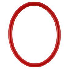 Oval Wood Picture Frame In Series 250 With Holiday Red Finish Int 8x10 65 Holiday Red Oval Picture Frames Picture On Wood