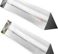 2 Pack 6-inch Crystal Optical Glass Triangular Prism for Photography, Kids,  Science, Teaching Light Spectrum, Physics and Taking Photos Pictures (Set  ...