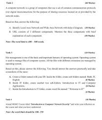 These three terms represent individual components that are part of the computer. Task 2 60 Marks A Computer Network Is A Group Of Chegg Com