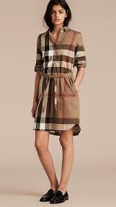Women S Dresses Jumpsuits Burberry Cotton Shirt Dress Shirt Dress Shirt Dress Outfit