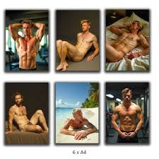 Sexy Hot Gay Naked Men Erotic Models 6 x A4 Fine Art Prints | eBay UK