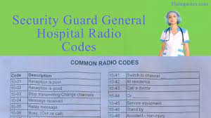 On old radio systems, channels were. Security Guard Common Radio Codes For The Hospitals Radio Radio Code Security Guard