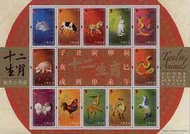 Stamp Twelve Animals Of The Lunar New Year Cycle Hong Kong Chinese New Year Mi Hk 1595a 1615kb S Chinesische Tierkreiszeichen Tierkreiszeichen Briefmarken