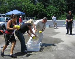 During the game, the leader asks. Funny Holi Party Games Wet Sponge Relay
