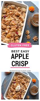Gluten Free Apple Crisp Gf Low Cal Paleo Skinny Fitalicious Gluten Free Apple Crisp Best Apple Crisp Recipe Healthy Apple Crisp