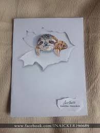 You would just make sure you have a good 3d picture to start with. My Animal Drawings Try To Leap Off The Page Animal Drawings 3d Drawings Drawing Animal