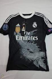 Mens, women's, youth, accessories and more. Real Madrid Black Dragon Kit Jersey On Sale