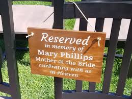 Reserved Sign Wedding Wedding Memorial Sign In Loving Memory Etsy In 2020 Wedding Memorial Sign Reserved Wedding Signs Wedding Memorial