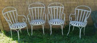 Carre Style Sunburst Garden Chairs American Ca 1920 Metal Garden Furniture Garden Chairs Garden Furniture