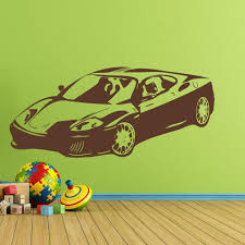 This wall decal will look great in any boy's room. Sports Car Wall Decal Style And Apply