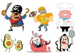 Start with crello creator — the best way to generate an amazing design! Custom Cartoon Logo Oferta