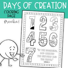 Top 24 categories of printable coloring pages. Creation Coloring Pages Worksheets Teaching Resources Tpt
