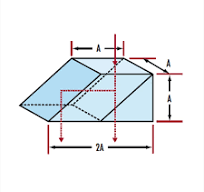 10*10*20mm optik cam sağ açı yamuk ışın Splitter prizma yanal ofset  deplasman yansıma Mitsubishi ayna - AliExpress