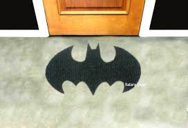 Batman Doormat Logo Shape Batman Floor Mat Symbol Bat Etsy Custom Doormat Batman Sign Batman Decor