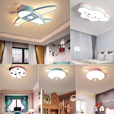 Modern Led Ceiling Light Fixtures With Remote Control Scandinavian Pink Blue Ceiling Lamp For Kids Room Girls Boys Child Bedroom Ceiling Lights Aliexpress