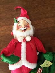 Vintage Santa Doll 1971 Annalee Tall Santa 17 With Original Tags Mid Century Christmas Decorations Santa Figures Larg Santa Doll Plush Santa Vintage Santas