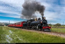 Railpictures Net Photo Weka Pass 428 Weka Pass Railway Steam 4 6 2 At Waipara Glenmark Station New Zealand By Kevin Bur Train Pictures Steam Trains Railway