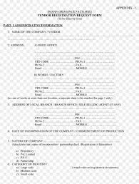 It executes several essential functions. Free Vendor Registration Request Form Templates At Company Registration Form Template Hd Png Download 6632977 Free Download On Pngix